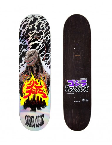 8.5" Godzilla Shin Knox Firepit Santa Cruz Skateboard Deck à prix réduit toute l'année