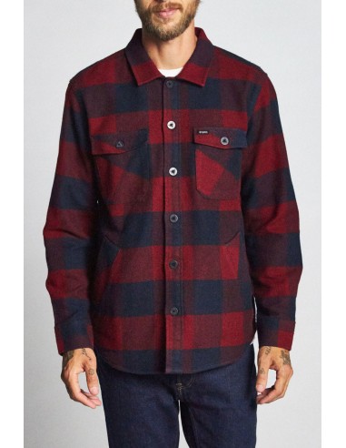 Durham L/S Flannel - Navy/Red Faites des économies