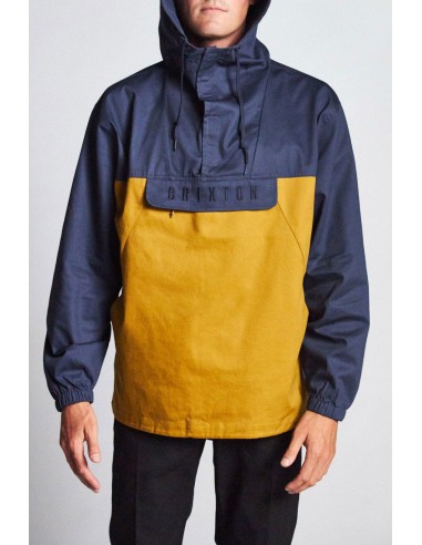 Breton Anorak Jacket - Washed Navy/Maize meilleur choix