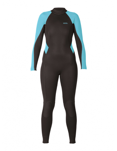 Women's Axis 3/2mm Flatlock Back Zip Full Wetsuit Economisez 