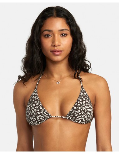 Ditz Halter Triangle Bikini Top en ligne des produits 